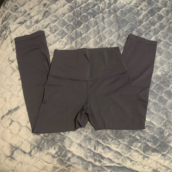 Lululemon Wunder Under Crop High Rise Navy Blue Size 6 - Picture 3 of 5